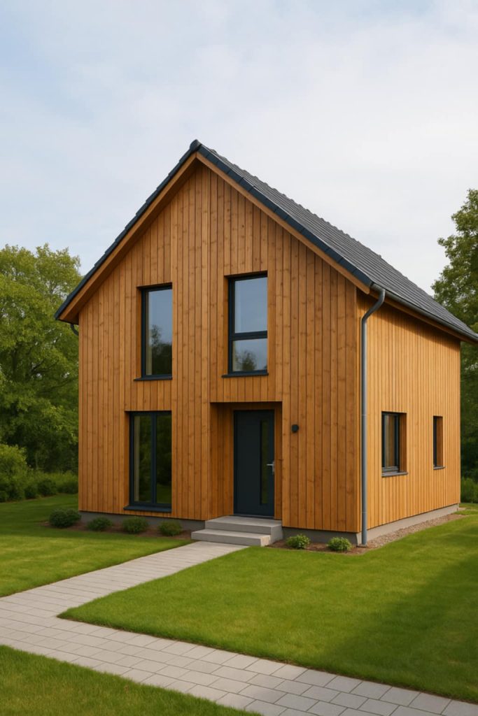 Fasády ze dřeva na moderním domě – estetické obklady domu ze dřeva, odolné a ekologické řešení pro každý exteriér.