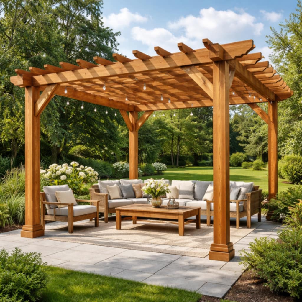 Pergoly a zahradní nábytek Hranice – pohodlí a styl pro každou zahradu.