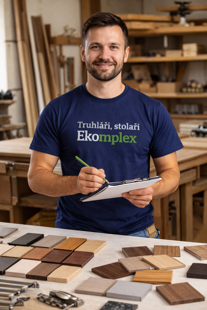 Truhlář, stolař - přemýšlí jak ušetřit při výrobě nábytku  